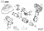 Bosch 3 601 H68 000 Gsr 10,8 V-Li-2 Cordless Drill Driver 10.8 V / Eu Spare Parts